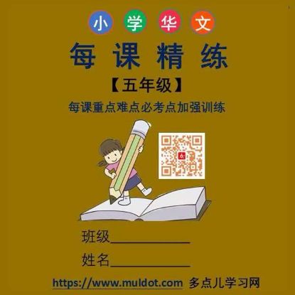 显示明细 小学华文每课精练【P5-五年级-A册】 图片 小学华文每课精练【P5-五年级-A册】