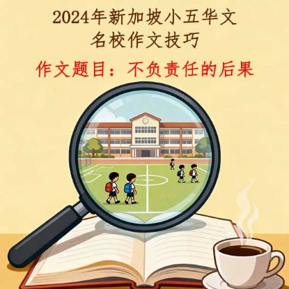 显示明细 2024年名校小五华文看图作文主题:不负责任的后果 图片 2024年名校小五华文看图作文主题:不负责任的后果