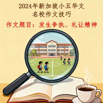 显示明细 2024年名校小五华文看图作文主题:发生争执、礼让精神 图片 2024年名校小五华文看图作文主题:发生争执、礼让精神