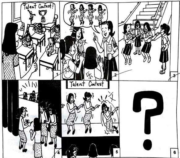 2024小五华文看图作文：团队精神、坚持到底